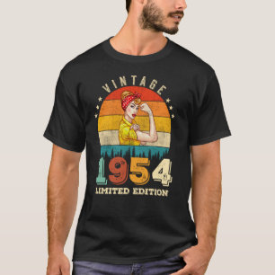 Vintage 1954 Limited Edition Women Birthday Queen T-Shirt