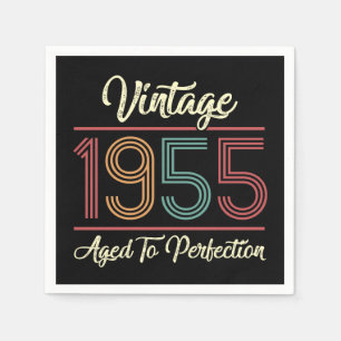 Vintage 1955 70th Birthday Napkin