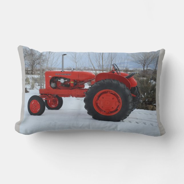 Vintage 1955 Allis Chalmers WD45 Tractor Pillow (Front)