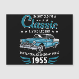 Vintage 1955 Birthday Classic Car for Legends Born