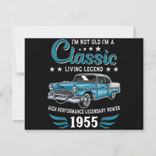 Vintage 1955 Birthday Classic Car for Legends Born Holiday Card