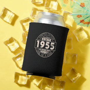 Vintage 1955 Birthday Gift Can Cooler