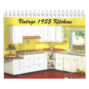 Vintage 1955 Kitchens - Classic 1950's Decor Calendar