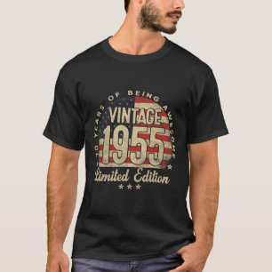 Vintage 1955 Limited Edition 70-year-old Gifts Usa T-Shirt