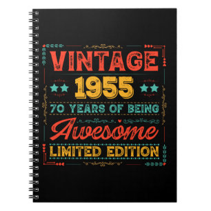 Vintage 1955 Made in 1955 70th Birthday 70 Years Notebook