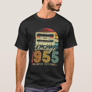 Vintage 1955 Retro Cassette 1955 71st Birthday 71 T-Shirt