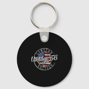 Vintage 1956 69th Birthday Gifts For Men Women 69 Key Ring