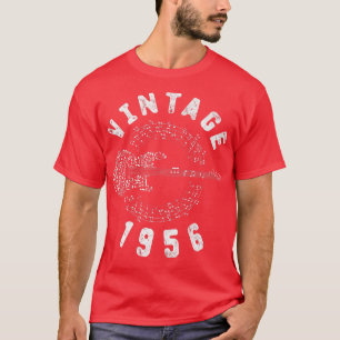 Vintage 1956 Birthday Limited Edition Guitar Music T-Shirt