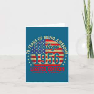 Vintage 1956 Limited Edition 70th Birthday 70 Year Card