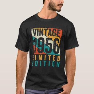 Vintage 1956 Limited Edition Retro Birthday Design T-Shirt
