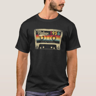 Vintage 1956 Retro 66Th Birthday Gift Limited Edit T-Shirt