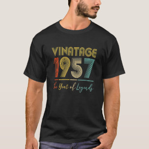 Vintage 1957 65th Birthday Ideas Men Women Him He T-Shirt