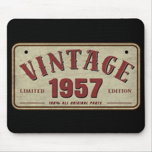 Vintage 1957 Limited Edition All Original Parts Mouse Mat