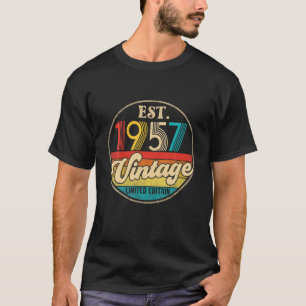 Vintage 1957 Made In 1957 65Th Birthday Funny 65 Y T-Shirt