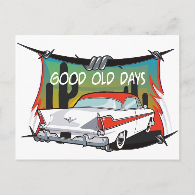 Vintage 1957 Plymouth Postcard (Front)