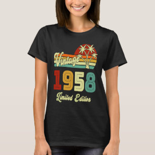 Vintage 1958 65 Year Old 65th Birthday T-Shirt