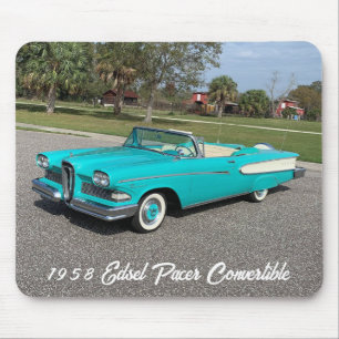 Vintage 1958 Edsel Pacer Convertible Mouse Mat