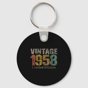 Vintage 1958 Limited Edition 67th Birthday Gifts 6 Key Ring