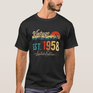 Vintage 1958 Retro 64 Years Of Being Awesome 64Th T-Shirt