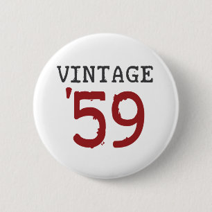 Vintage 1959 6 cm round badge