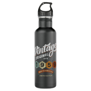 Vintage 1959 Bday Aged To Perfection 62nd Birthday 710 Ml Water Bottle