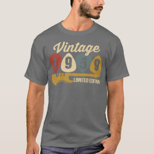Vintage 1959 Birthday Retro Guitar 63rd Birthday P T-Shirt