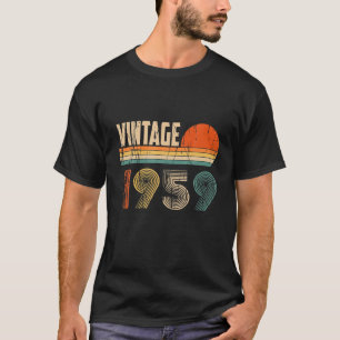 Vintage 1959 Funny 63 Years Old Kids Men Women 63R T-Shirt