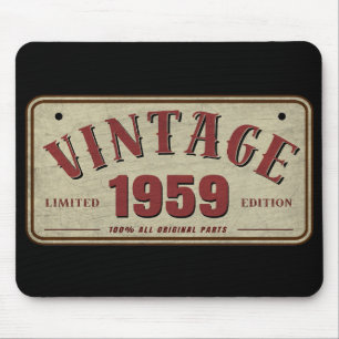 Vintage 1959 Limited Edition All Original Parts Mouse Mat