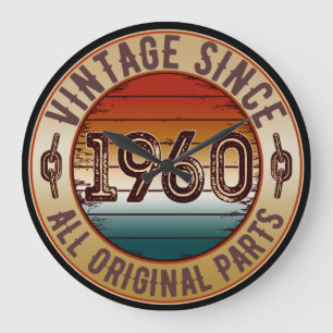 vintage 1960 all original parts large clock