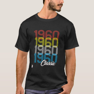 Vintage 1960 Classic Birthday Or Anniversary T-Shirt