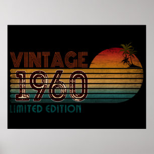 vintage 1960 limited edition  poster