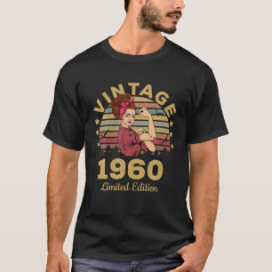 Vintage 1960 Made In 1960 61St Birthday Women 61 Y T-Shirt