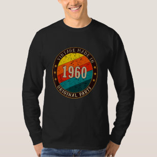 Vintage 1960 Original Parts Birthday T-Shirt