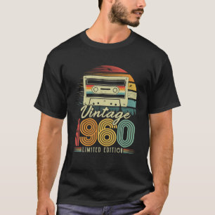 Vintage 1960 Retro Cassette 1960 66th Birthday 66 T-Shirt