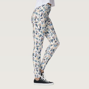 Vintage 1960's Cat Paisley Leggings
