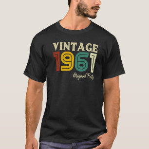 Vintage 1961 60th Birthday Men Women 60 Years Old T-Shirt