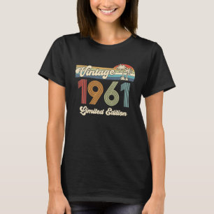 Vintage 1961 61st Birthday Limited Edition 61 Year T-Shirt