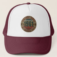 VINTAGE 1961 BIRTHDAY GIFT TRUCKER HAT