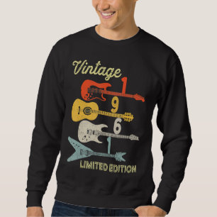 Vintage 1961 Birthday Guitar 61st Birthday Sweatshirt