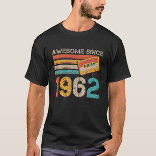 Vintage 1962 60Th Birthday Cassette Tape For Men W T-Shirt