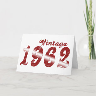 Vintage 1962 Card