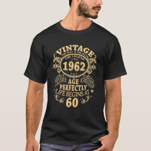 Vintage 1962 The Man Myth Legend 60 Year Old T-Shirt