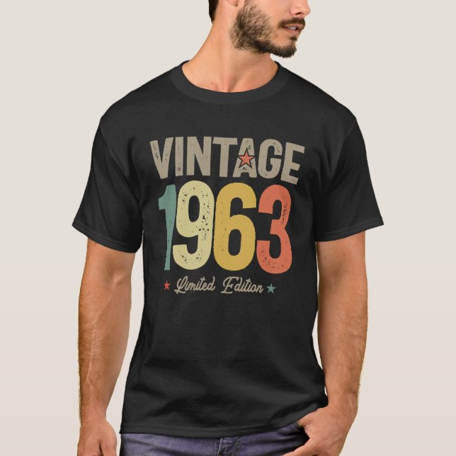 Vintage 1963 - 61st Birthday T-Shirt (Front)