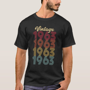 Vintage 1963 Made In 1963 59th Birthday Gift T-Shirt