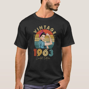Vintage 1963 Made In 1963 60th Birthday  60 Year O T-Shirt