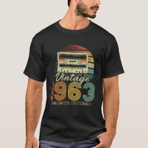 Vintage 1963 Retro Cassette 1963 63rd Birthday 63 T-Shirt