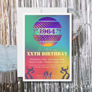 Vintage 1964 61st birthday party  invitation