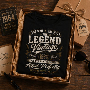 Vintage 1964 Aged Perfectly 62th Birthday T-Shirt