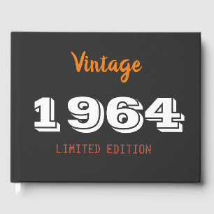 Vintage 1964 limited edition 60th Birthday Gift Guest Book
