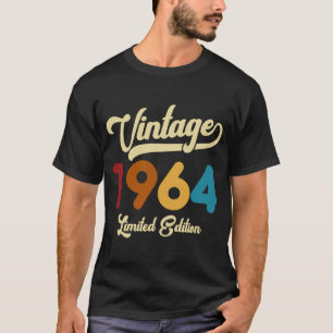 Vintage 1964 Limited Edition 60th Birthday T-Shirt